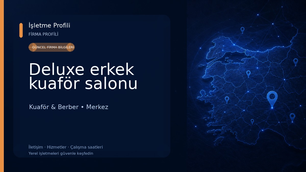 Deluxe erkek kuaför salonu Kuaför & Berber