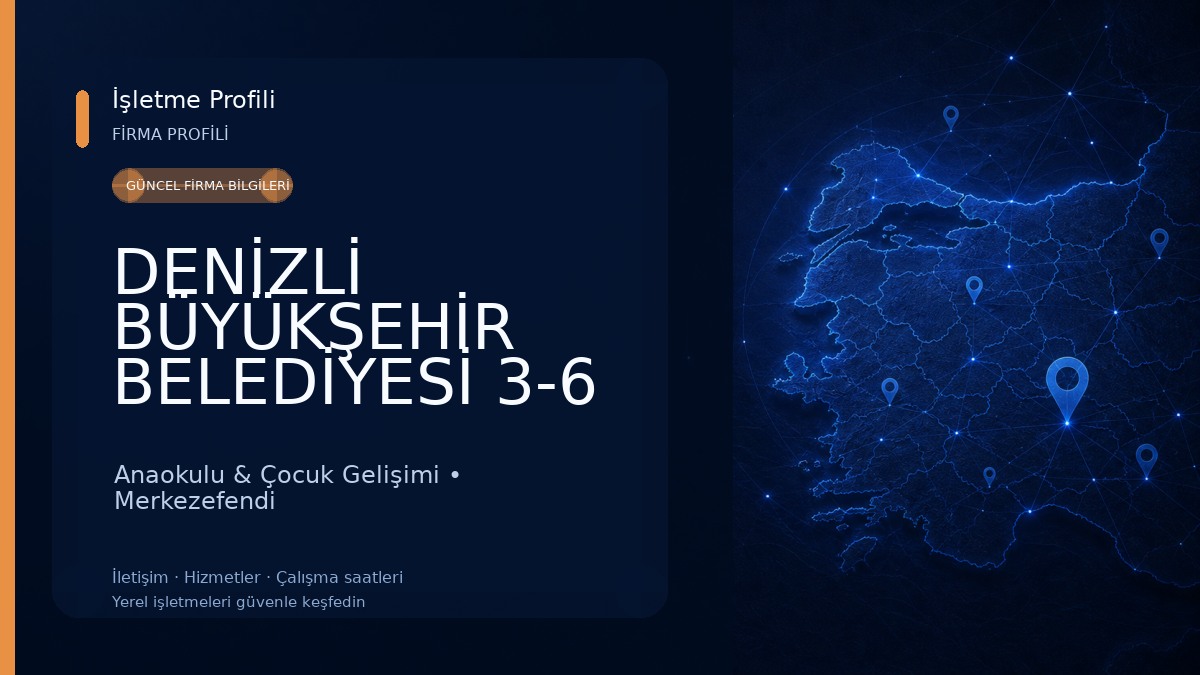 DENİZLİ BÜYÜKŞEHİR BELEDİYESİ 3-6 YAŞ OYUN ALANI Anaokulu & Çocuk Gelişimi
