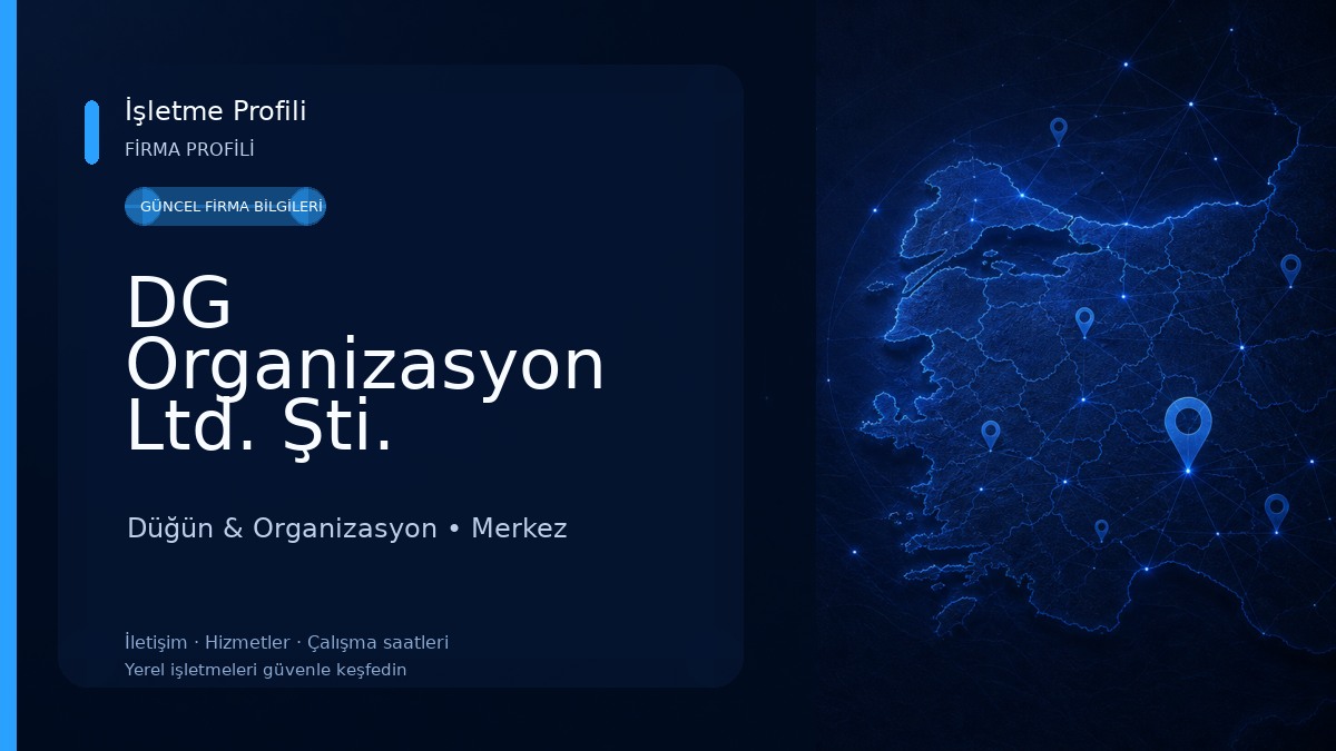 DG Organizasyon Ltd. Şti. Düğün & Organizasyon