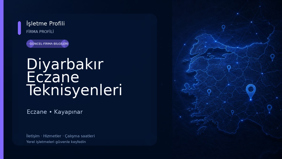 Diyarbakır Eczane Teknisyenleri Derneği(DETED) Eczane
