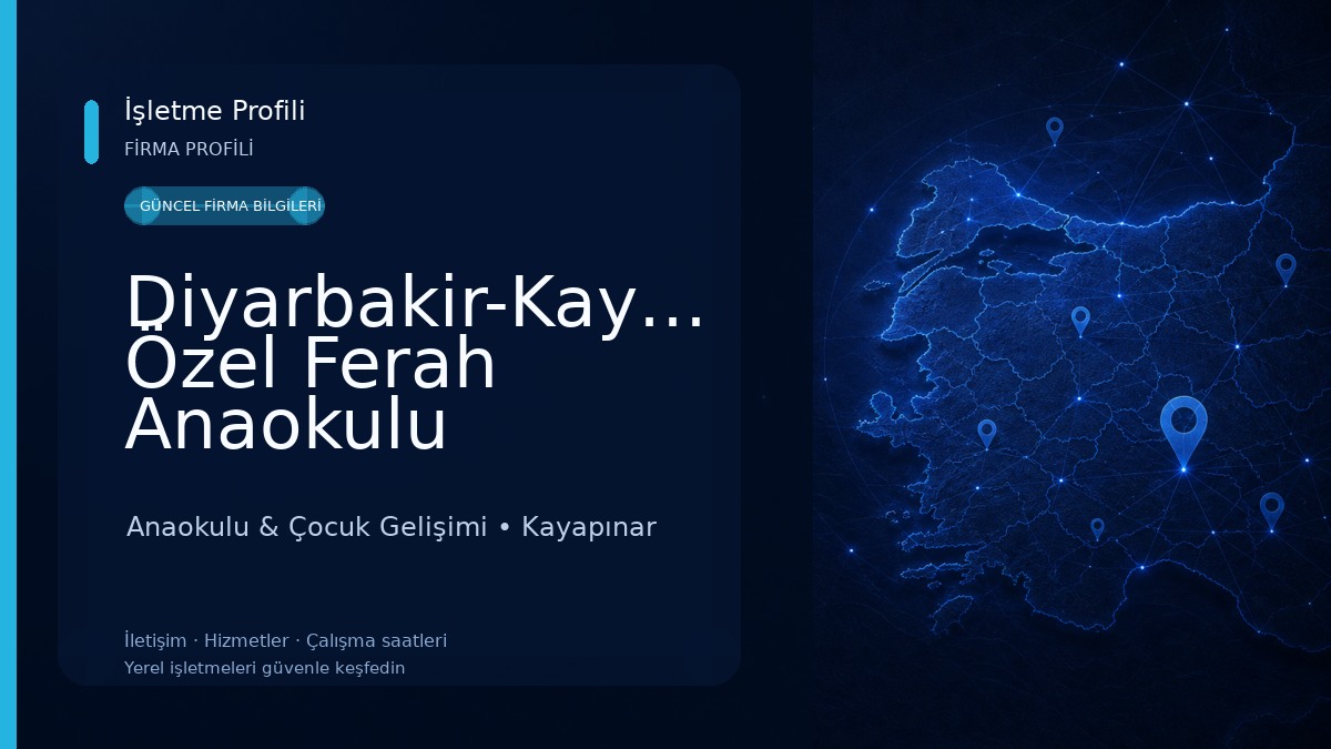 Diyarbakir-Kayapinar Özel Ferah Anaokulu 
