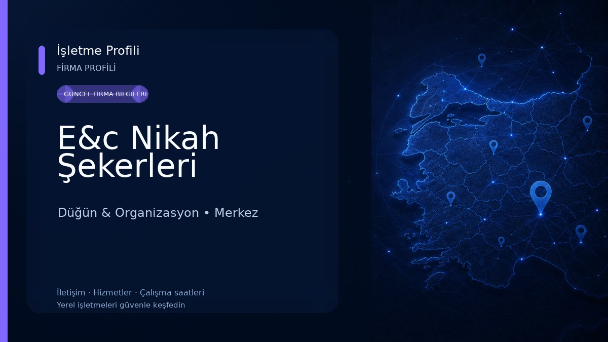 E&c Nikah Şekerleri Düğün & Organizasyon