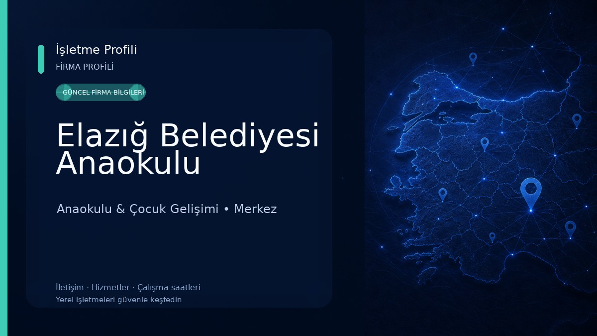 Elazığ Belediyesi Anaokulu