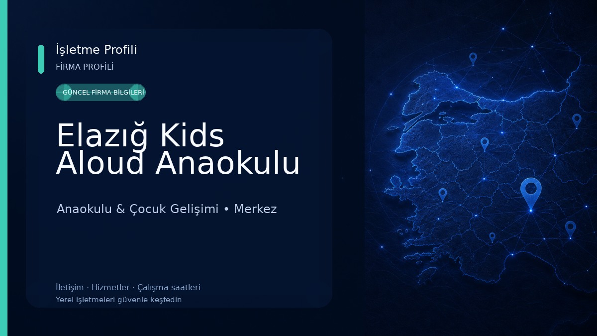 Elazığ Kids Aloud Anaokulu Anaokulu & Çocuk Gelişimi