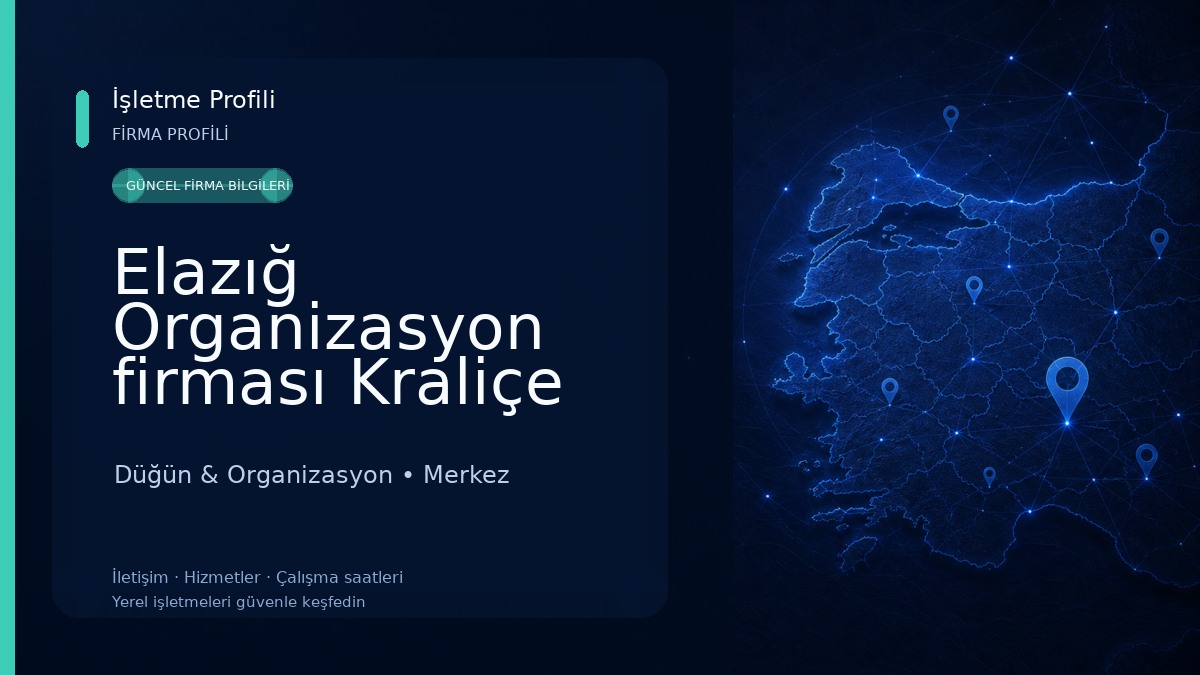 Elazığ Organizasyon firması Kraliçe
