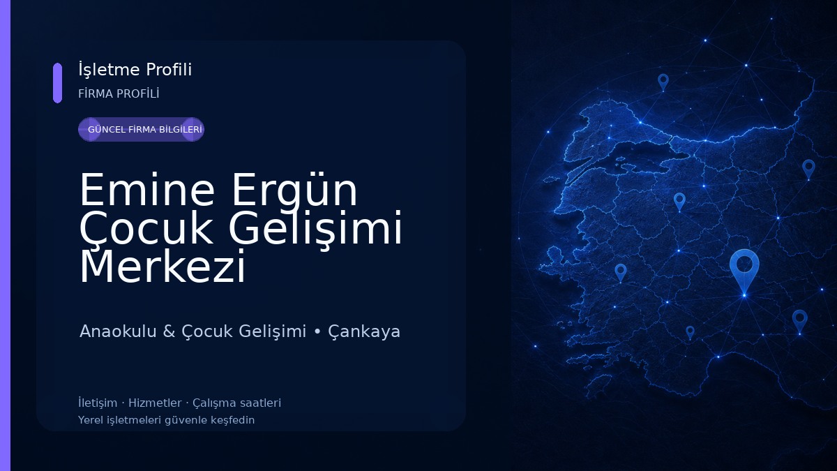Emine Ergün Çocuk Gelişimi Merkezi Anaokulu & Çocuk Gelişimi