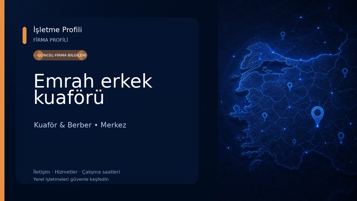 Emrah erkek kuaförü