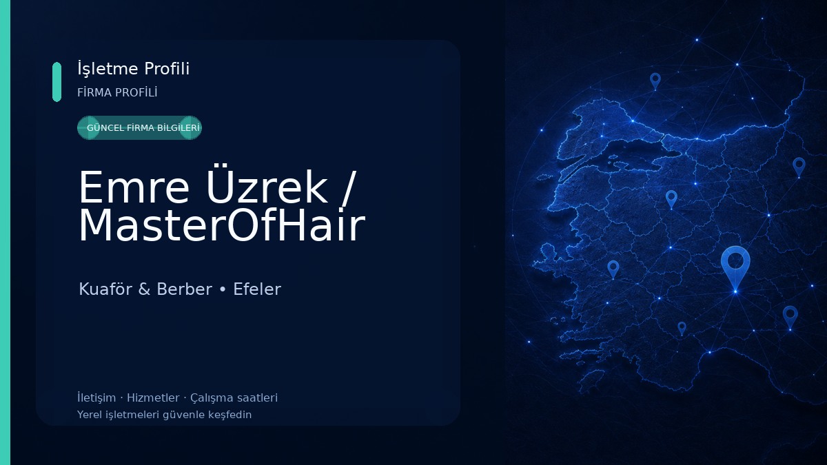 Emre Üzrek / MasterOfHair Kuaför & Berber