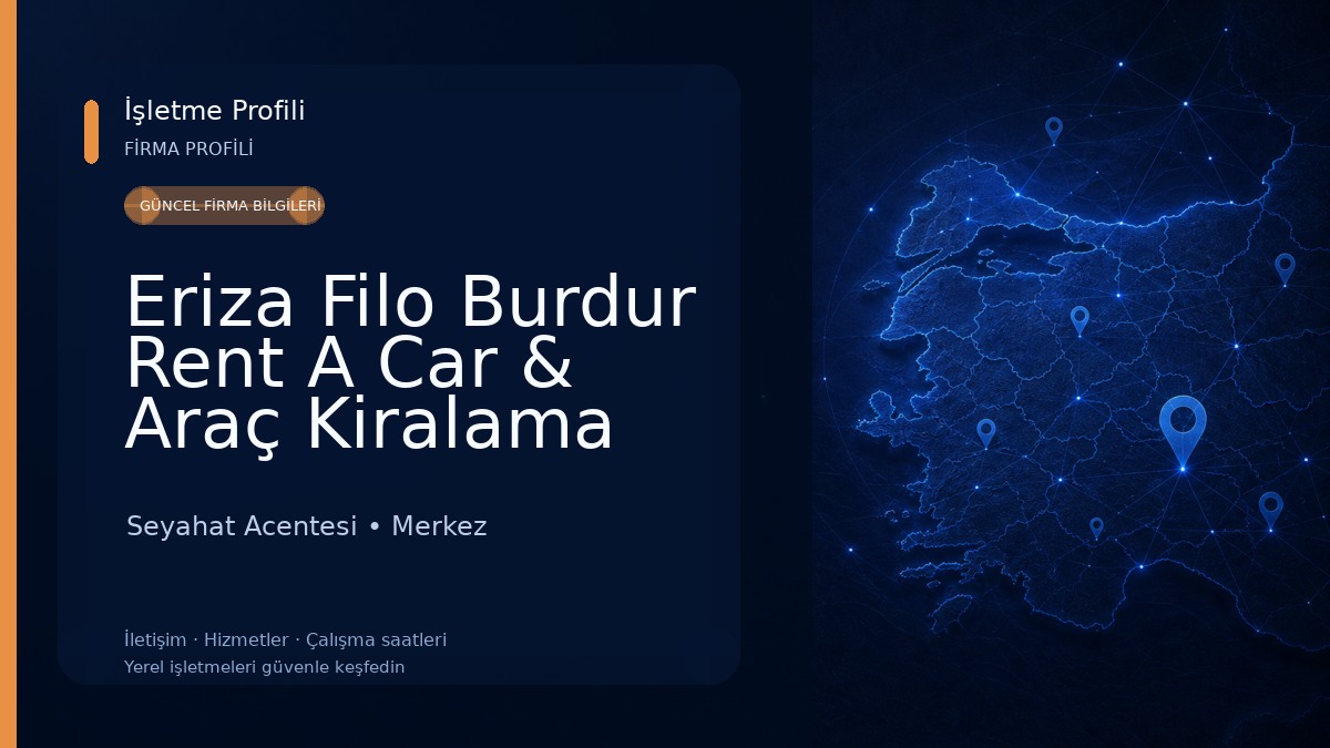 Eriza Filo Burdur Rent A Car & Araç Kiralama 