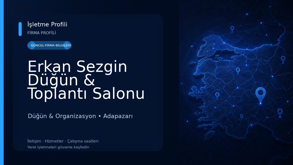 Erkan Sezgin Düğün & Toplantı Salonu