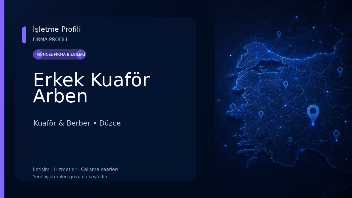 Erkek Kuaför Arben