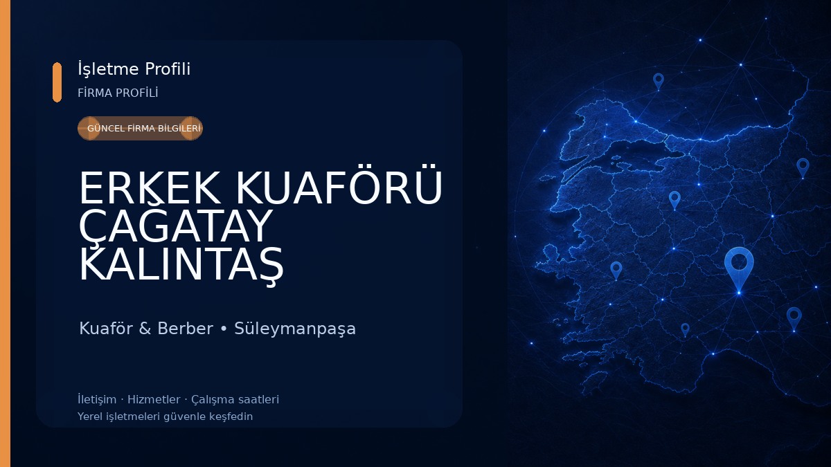 ERKEK KUAFÖRÜ ÇAĞATAY KALINTAŞ Kuaför & Berber