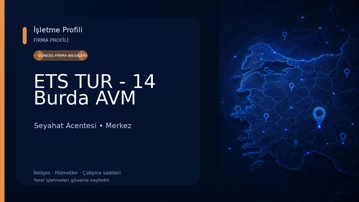 ETS TUR - 14 Burda AVM Seyahat Acentesi