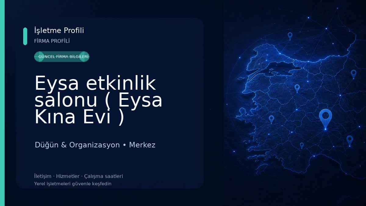 Eysa etkinlik salonu ( Eysa Kına Evi )