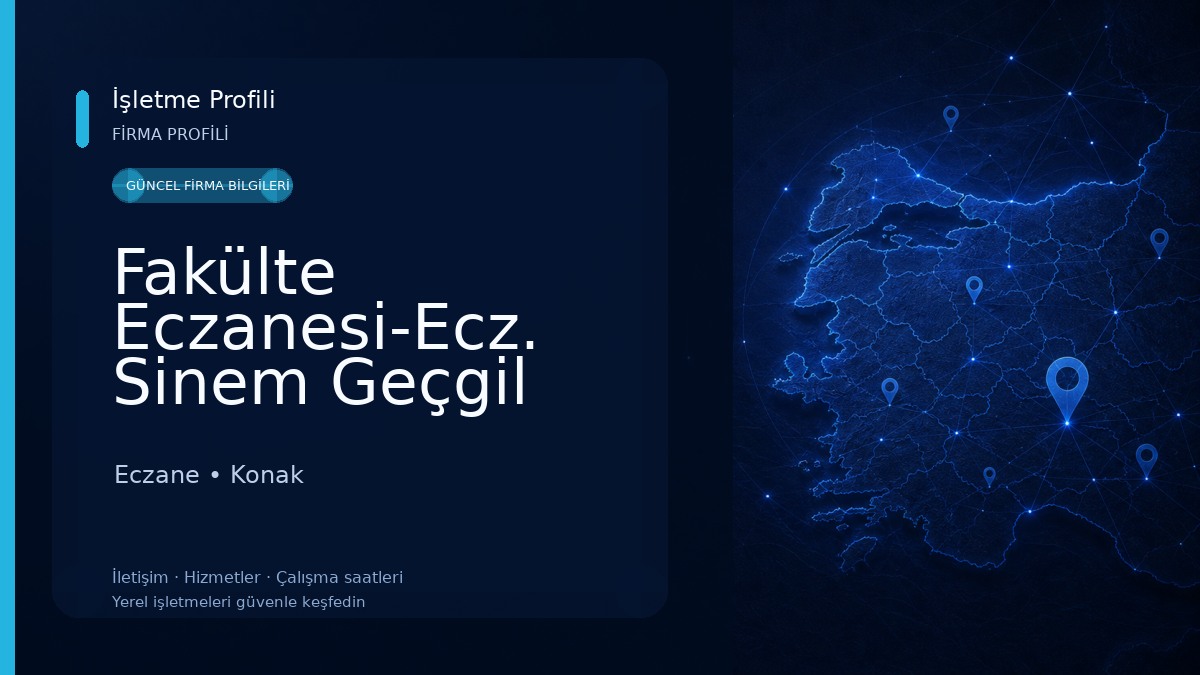 Fakülte Eczanesi-Ecz. Sinem Geçgil Canpolat Eczane