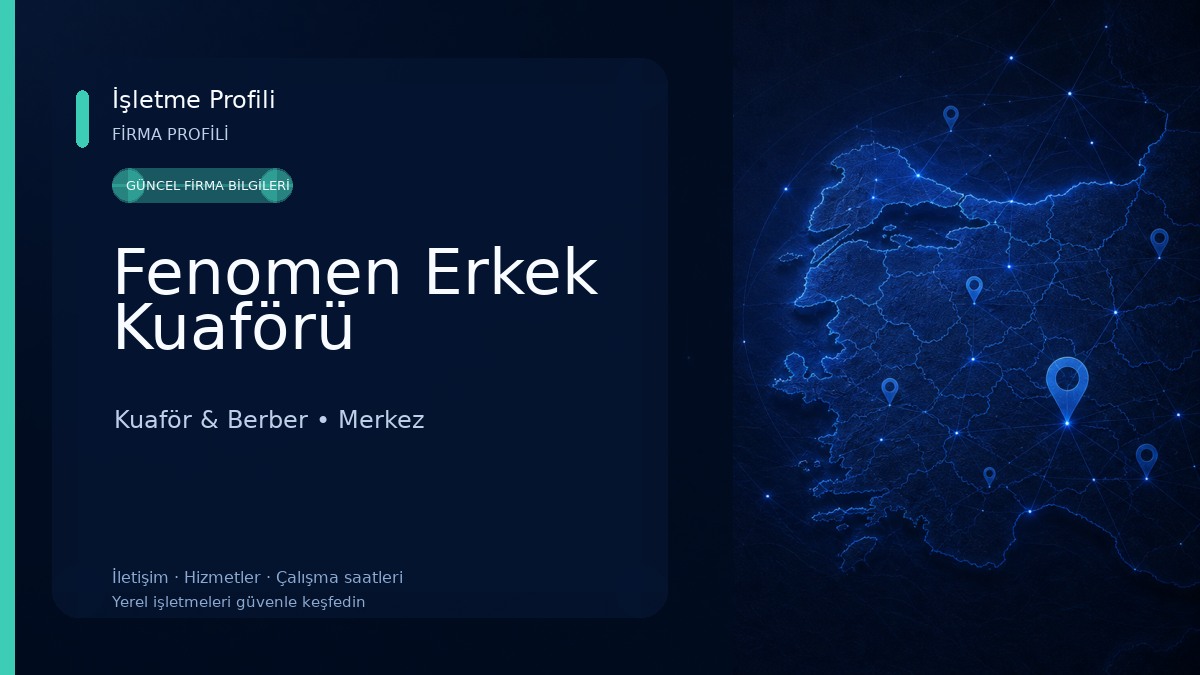Fenomen Erkek Kuaförü Kuaför & Berber