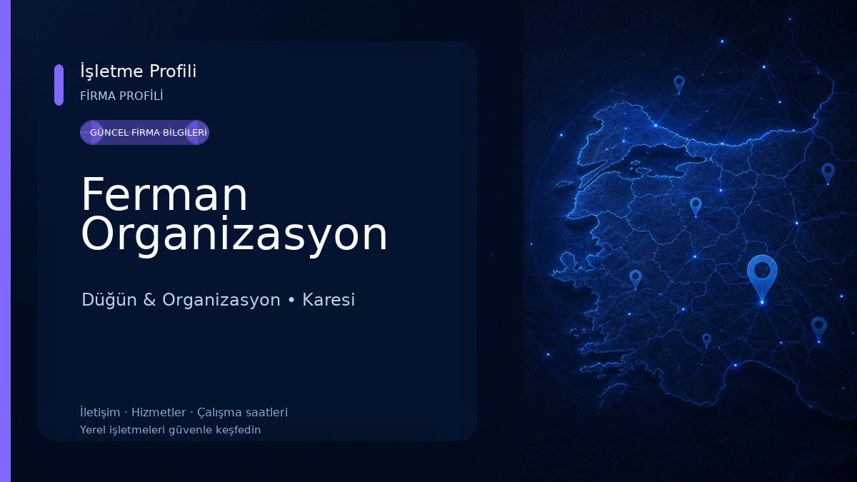 Ferman Organizasyon Düğün & Organizasyon