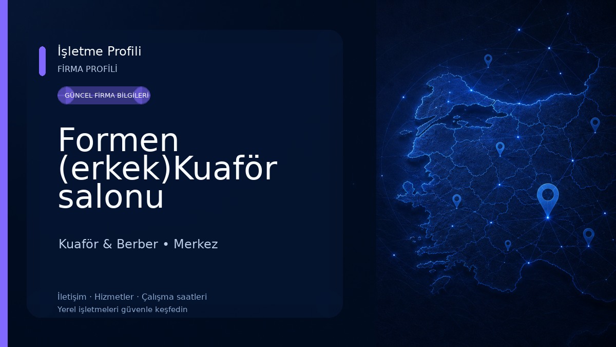 Formen (erkek)Kuaför salonu