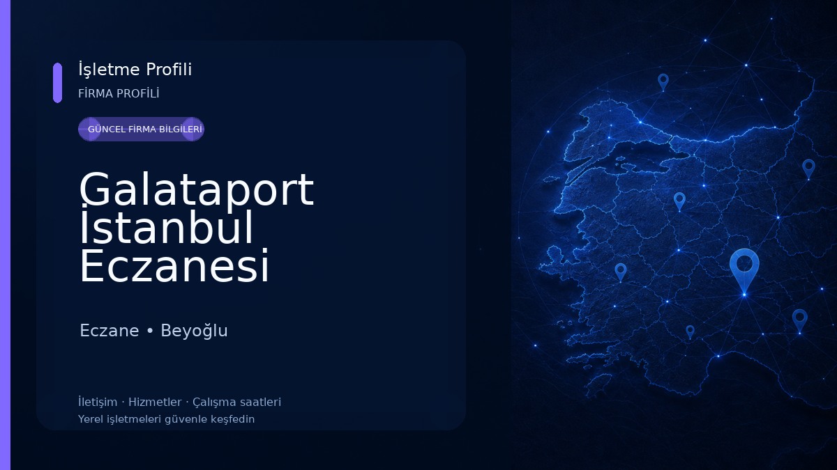 Galataport İstanbul Eczanesi