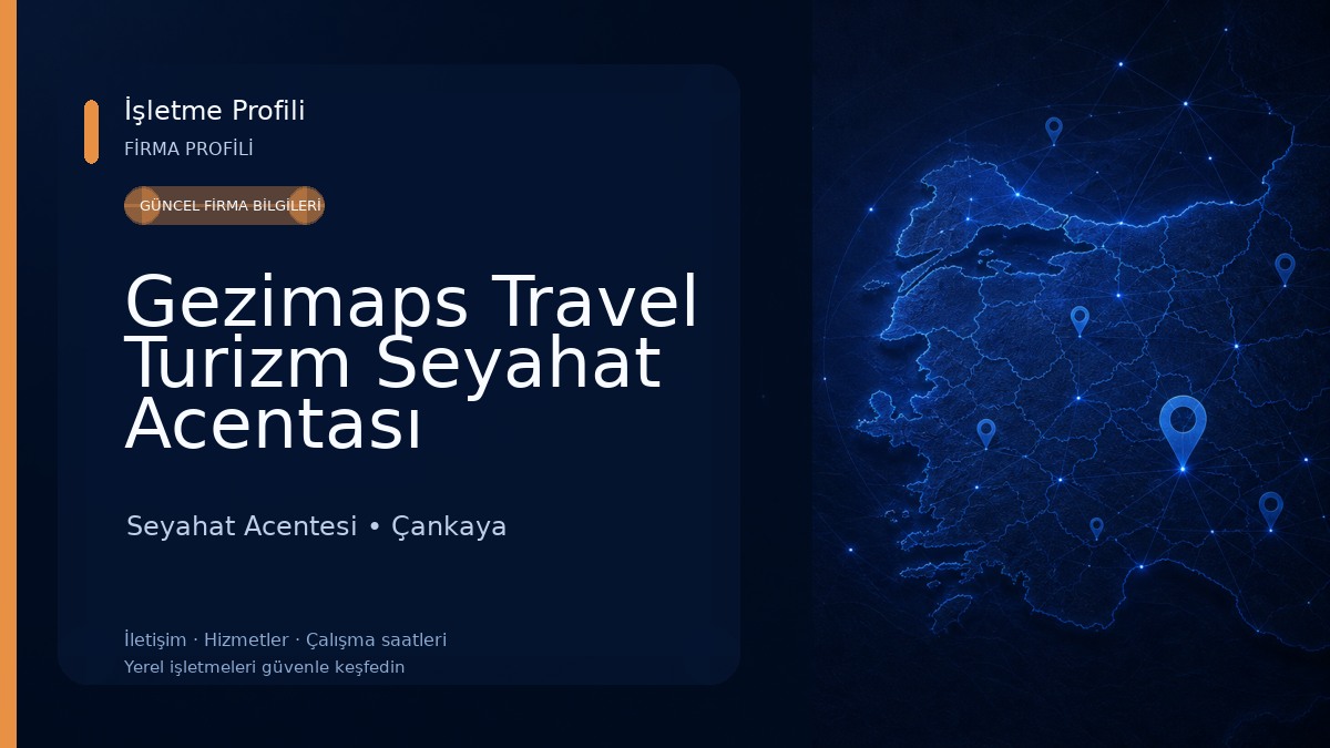 Gezimaps Travel Turizm Seyahat Acentası Seyahat Acentesi