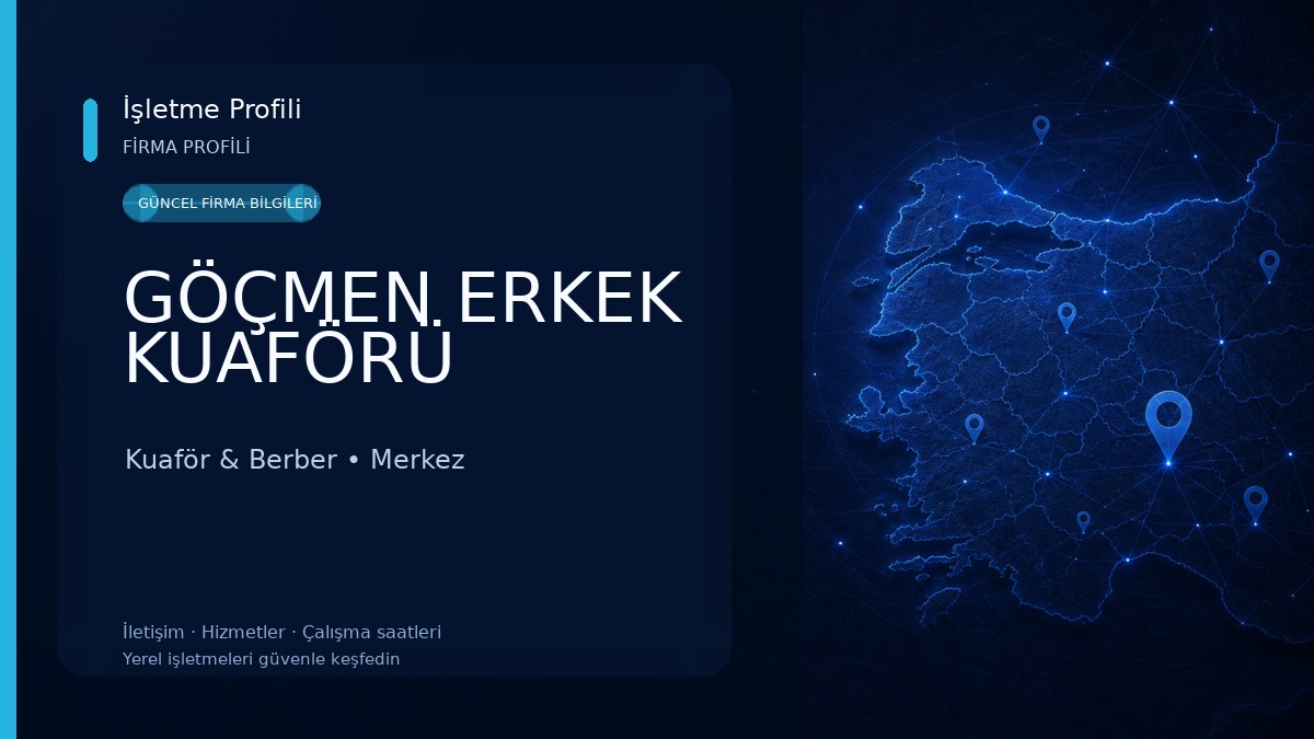 GÖÇMEN ERKEK KUAFÖRÜ Kuaför & Berber