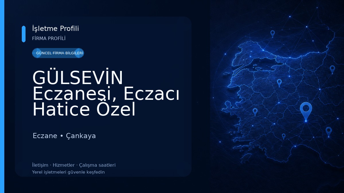 GÜLSEVİN Eczanesi, Eczacı Hatice Özel