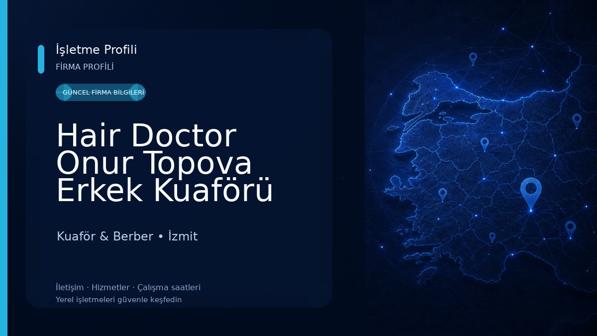 Hair Doctor Onur Topova Erkek Kuaförü