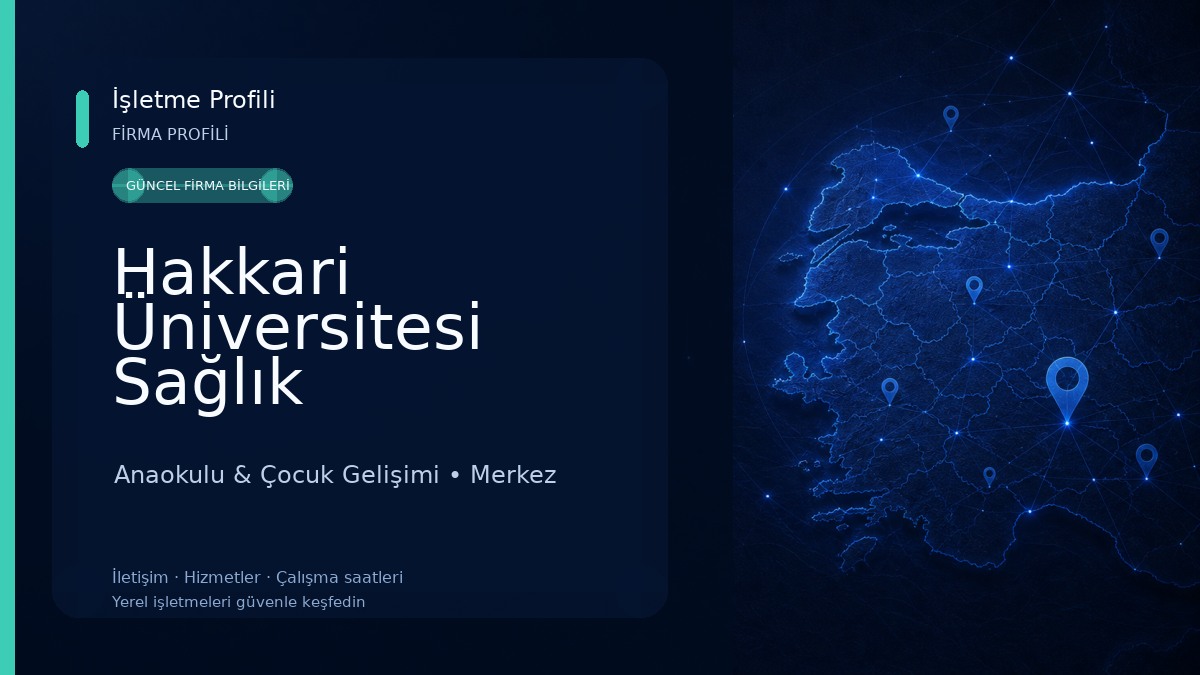 Hakkari Üniversitesi Sağlık Hizmetleri Meslek Yüksekokulu Anaokulu & Çocuk Gelişimi