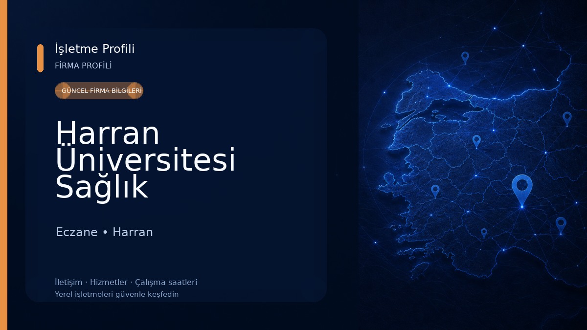 Harran Üniversitesi Sağlık Hizmetleri Meslek Yüksekokulu Eczane