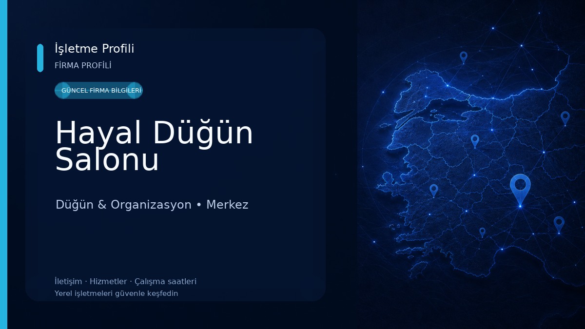 Hayal Düğün Salonu Düğün & Organizasyon