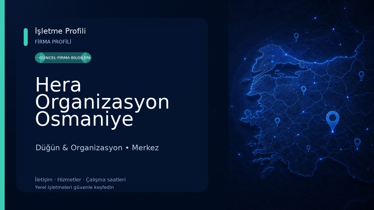 Hera Organizasyon Osmaniye Düğün & Organizasyon