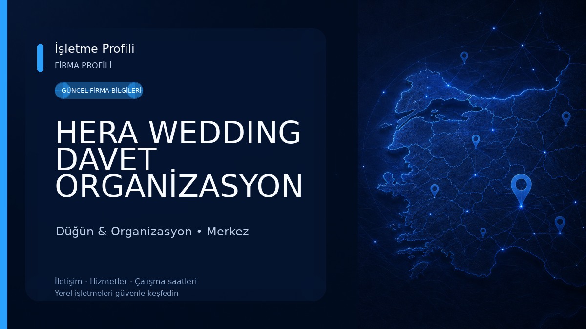HERA WEDDING DAVET ORGANİZASYON Düğün & Organizasyon