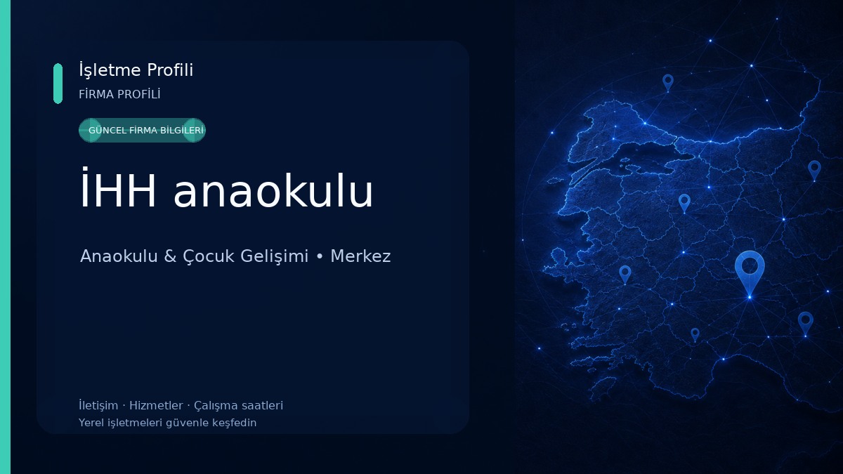 İHH anaokulu Anaokulu & Çocuk Gelişimi