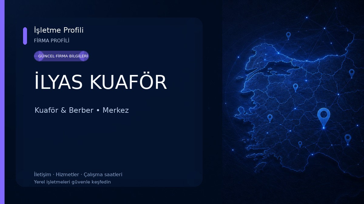 İLYAS KUAFÖR Kuaför & Berber