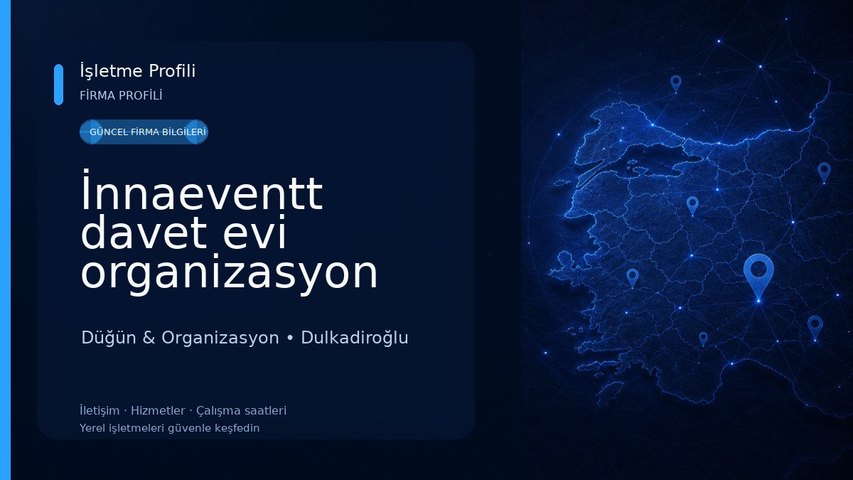 İnnaeventt davet evi organizasyon Düğün & Organizasyon