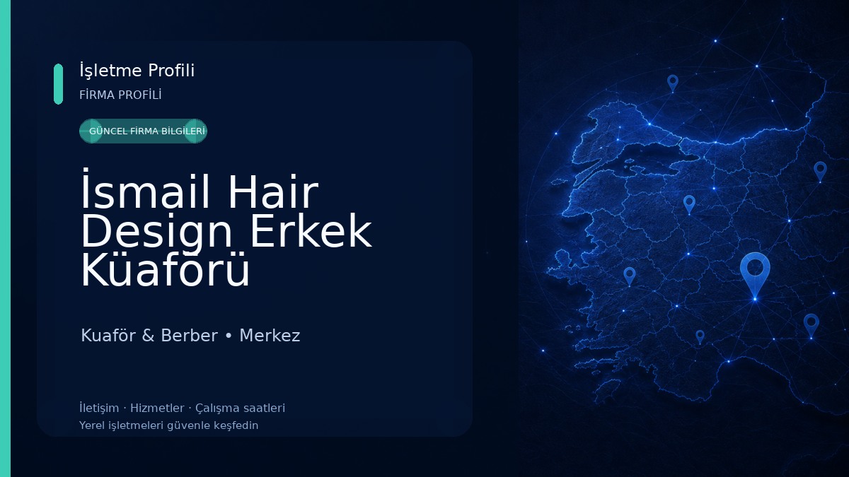 İsmail Hair Design Erkek Küaförü Kuaför & Berber
