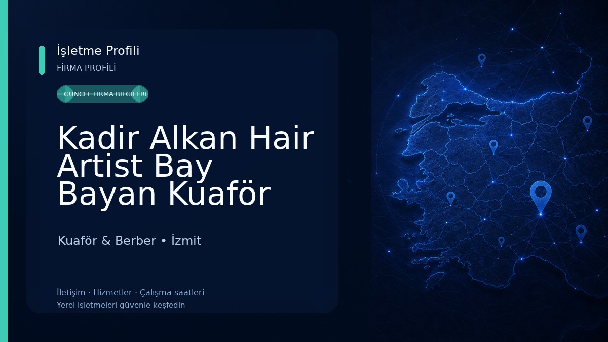 Kadir Alkan Hair Artist Bay Bayan Kuaför Yahya kaptan İzmit Kocaeli