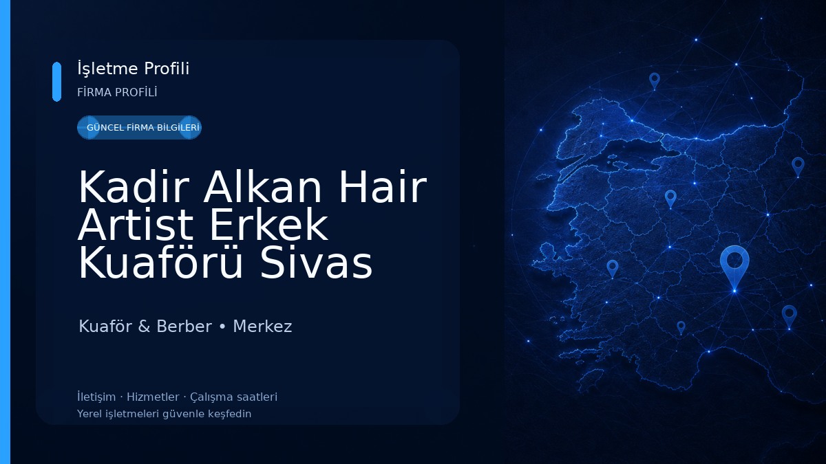 Kadir Alkan Hair Artist Erkek Kuaförü Sivas