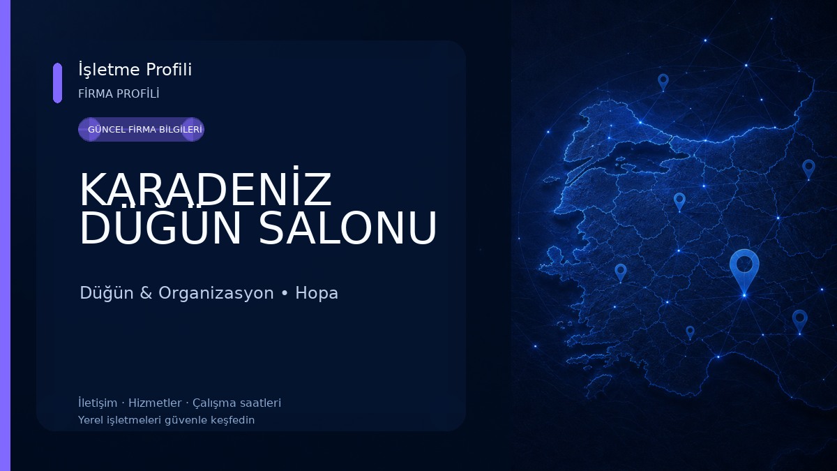 KARADENİZ DÜĞÜN SALONU Düğün & Organizasyon