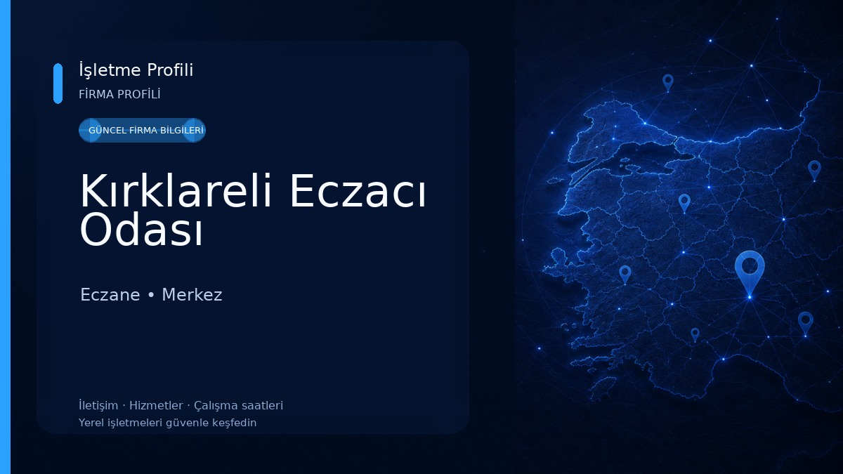 Kırklareli Eczacı Odası Eczane
