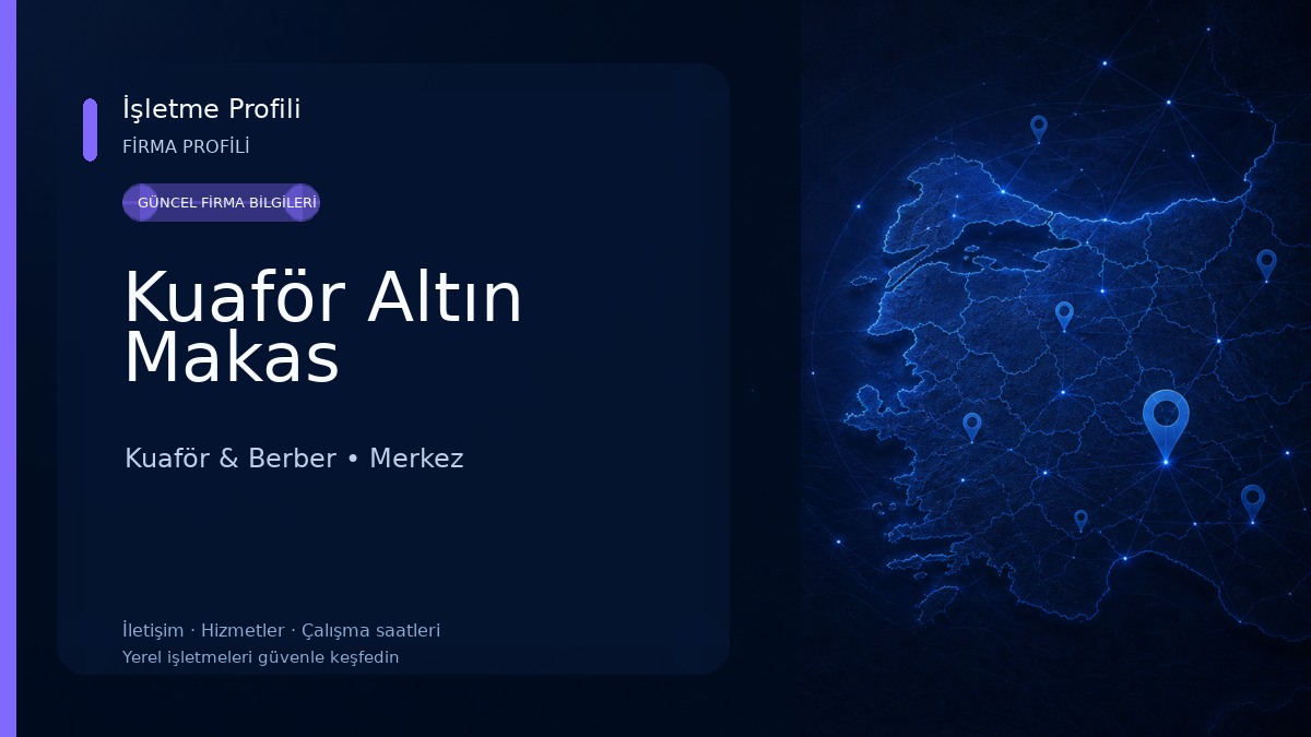 Kuaför Altın Makas Kuaför & Berber