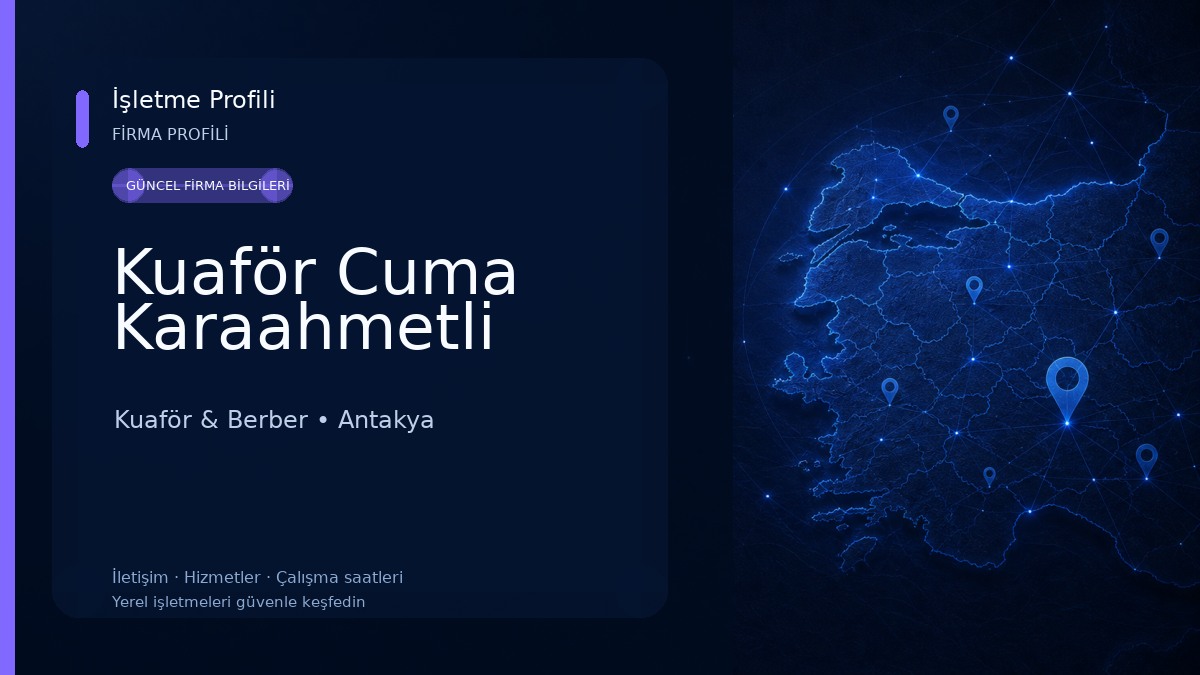 Kuaför Cuma Karaahmetli Kuaför & Berber