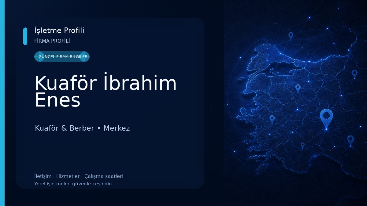Kuaför İbrahim Enes
