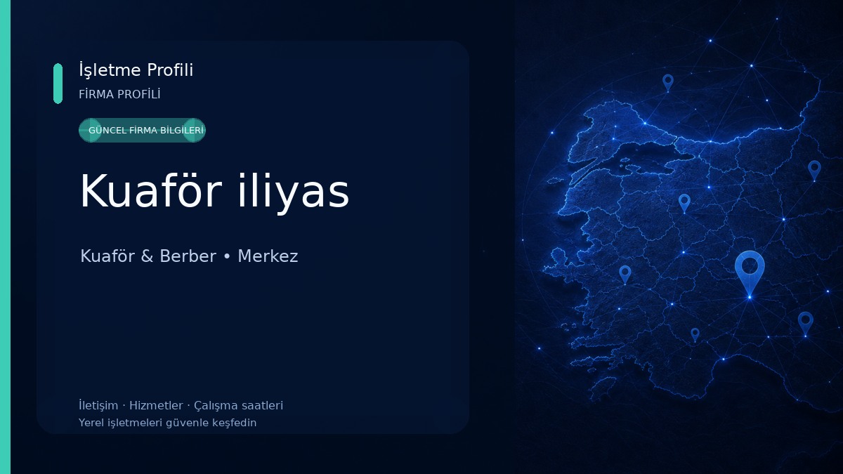 Kuaför iliyas Kuaför & Berber