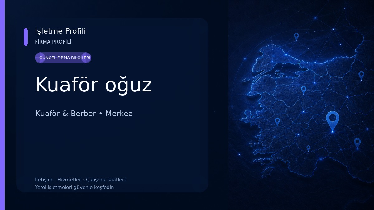 Kuaför oğuz Kuaför & Berber