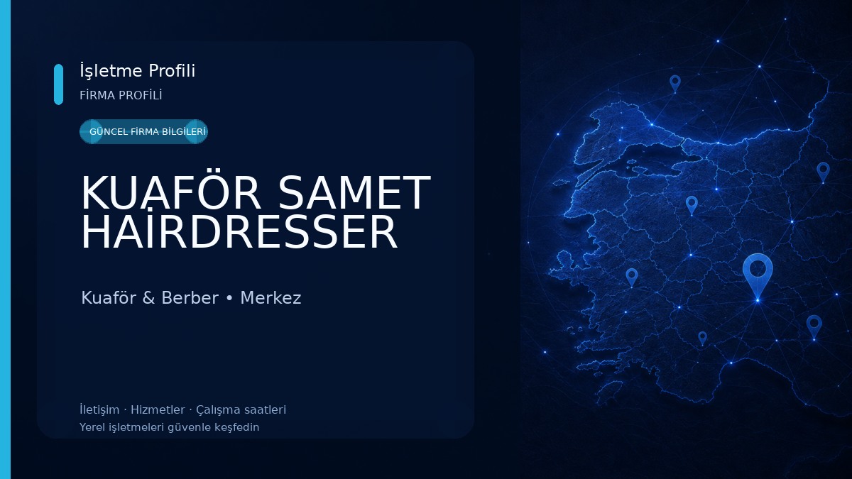KUAFÖR SAMET HAİRDRESSER Kuaför & Berber