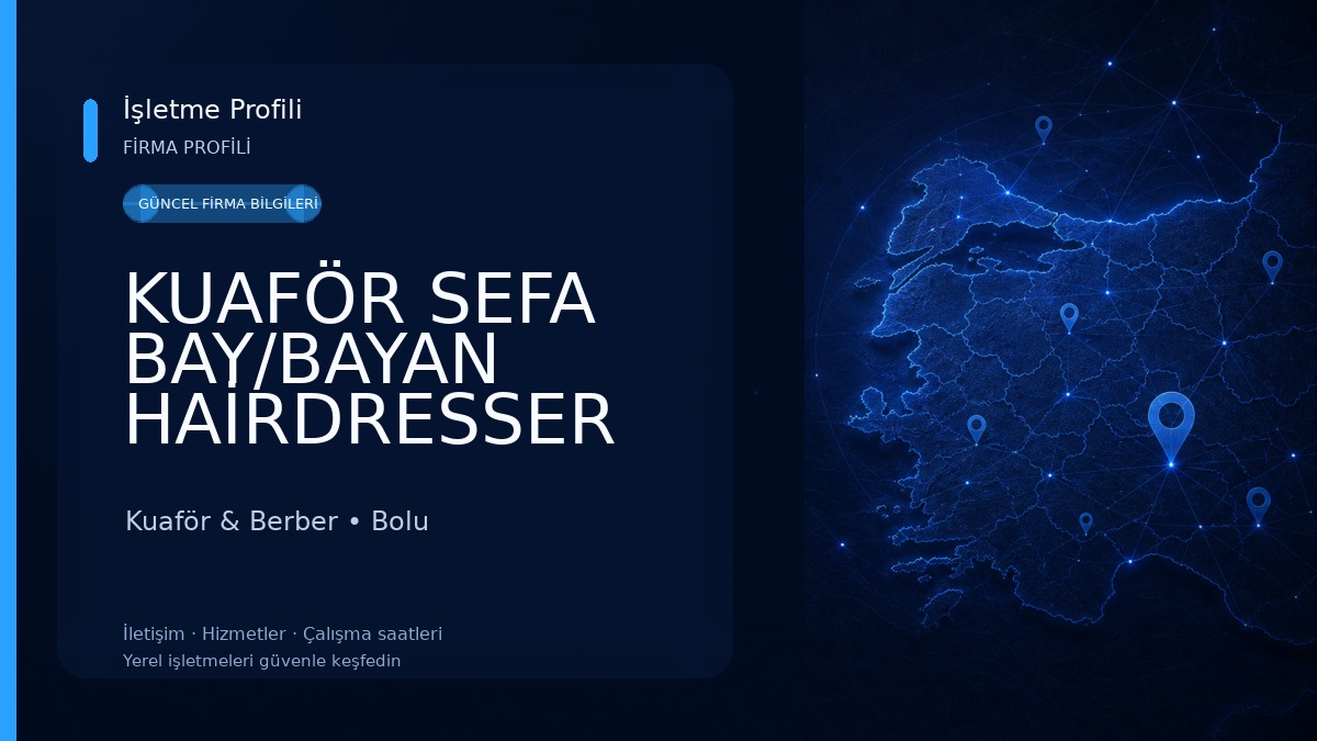 KUAFÖR SEFA BAY/BAYAN HAİRDRESSER Kuaför & Berber