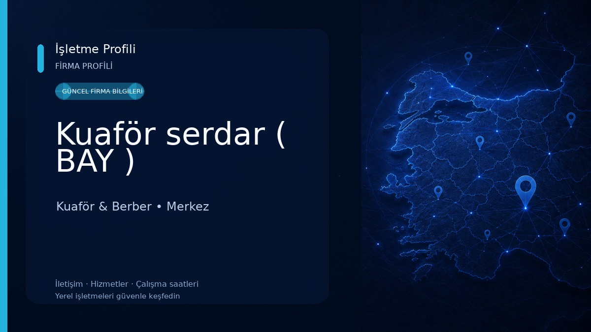 Kuaför serdar ( BAY ) Kuaför & Berber