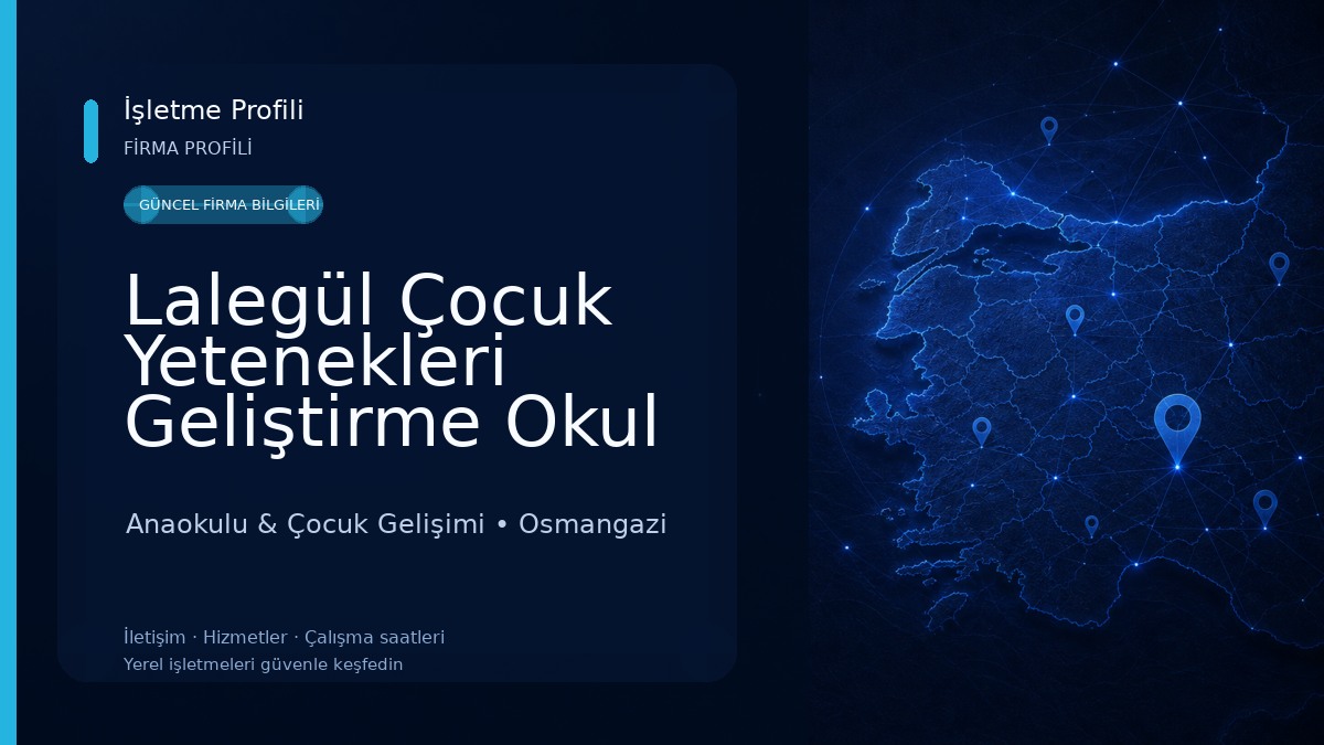 Lalegül Çocuk Yetenekleri Geliştirme Okul Öncesi Eğitim Anaokulu & Çocuk Gelişimi