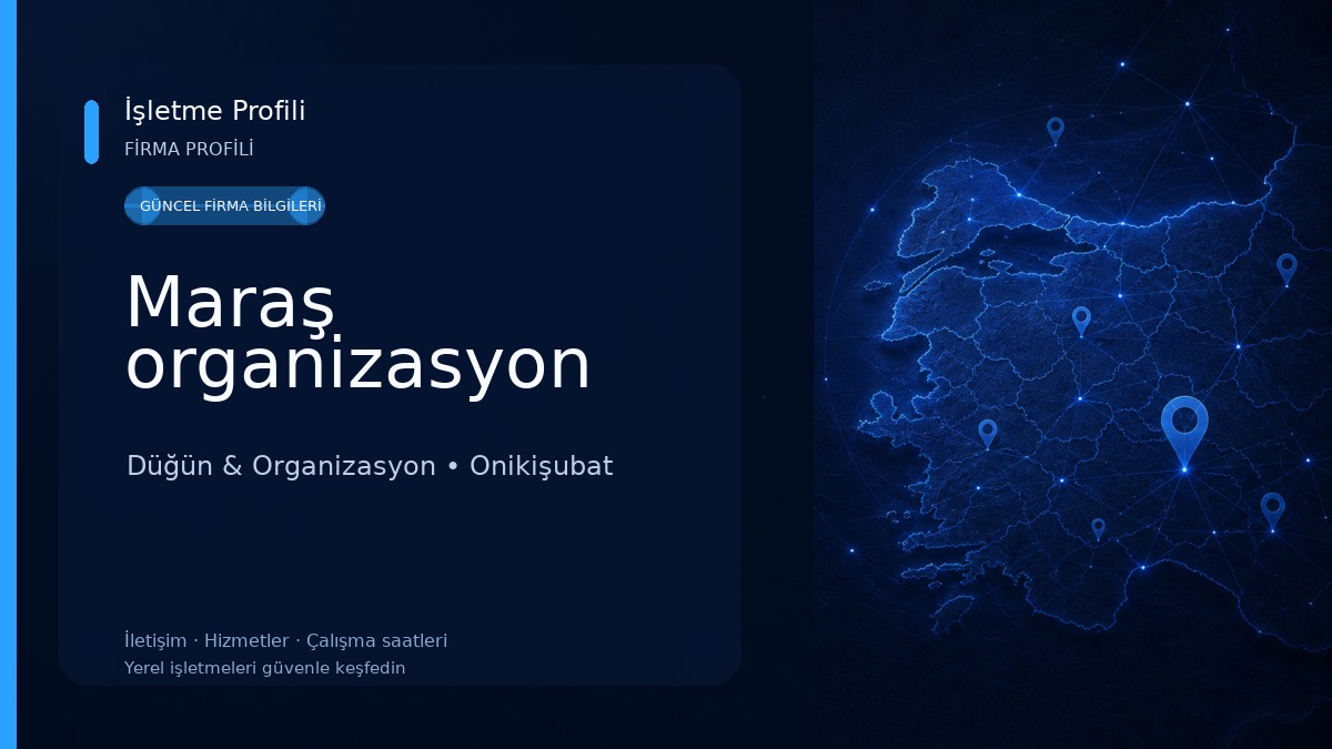 Maraş organizasyon Düğün & Organizasyon